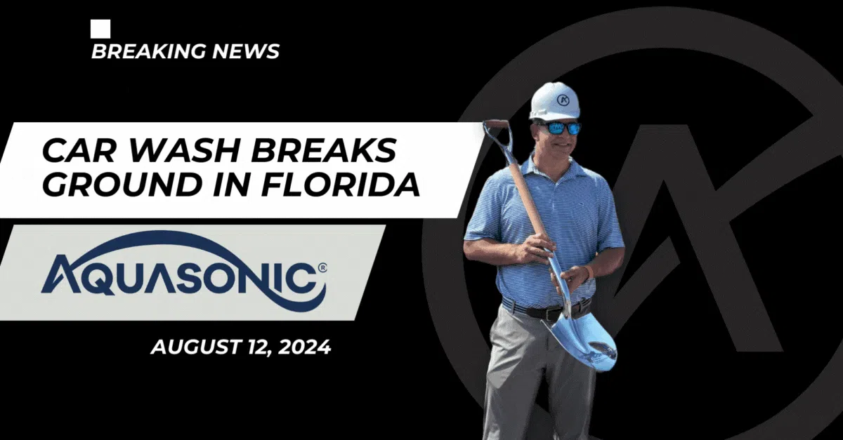 CEO Garrett Solomon holds ceremonial shovel at groundbreaking ceremony in New Port Richey, Florida
