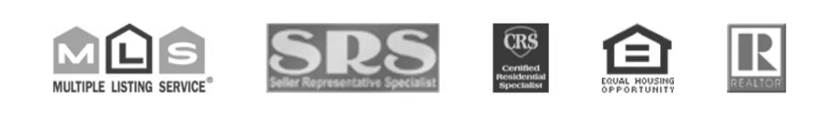 MLS, SRS Seller Representative Specialist, CRS Certified Residential Specialist, Equal Housing Opportunity and REALTOR logos