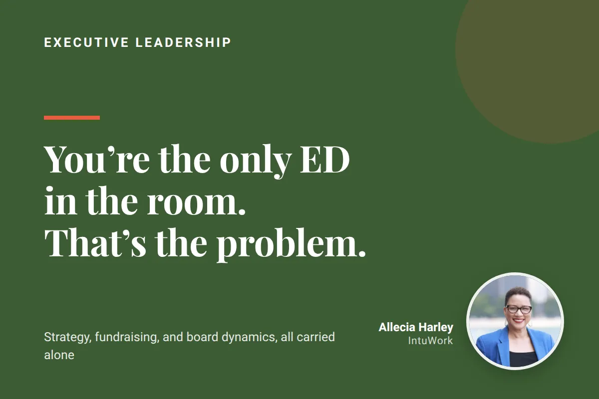 You're the Only ED in the Room. That's the Problem.