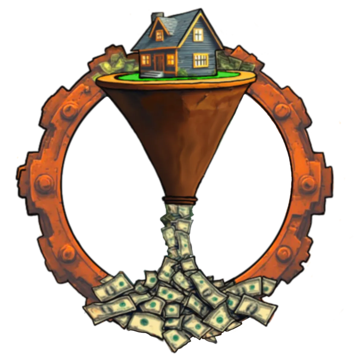 a rendering of a modern house with palm trees