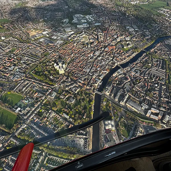 Yorkshire Helicopter Flight York Minster View