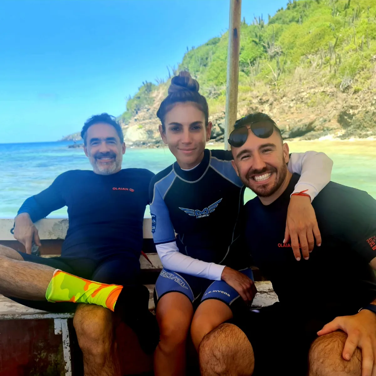 pink green and blue abstract painting