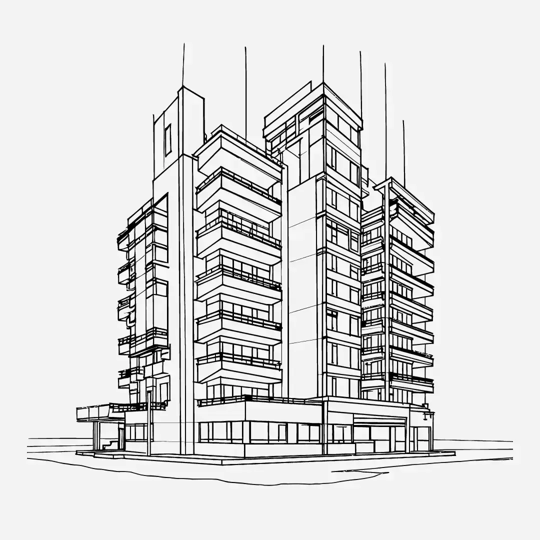 3d Rendering for commercial real estate Icon for services section