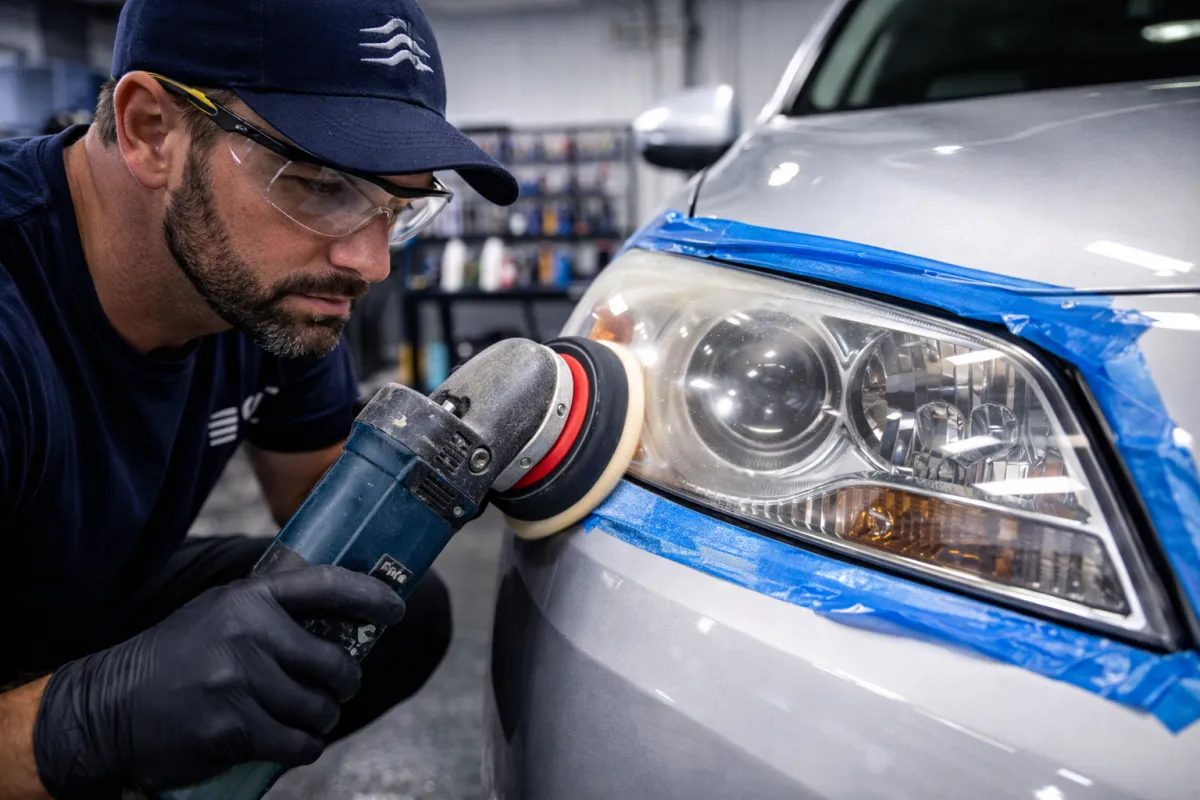 a person wearing a mask and gloves