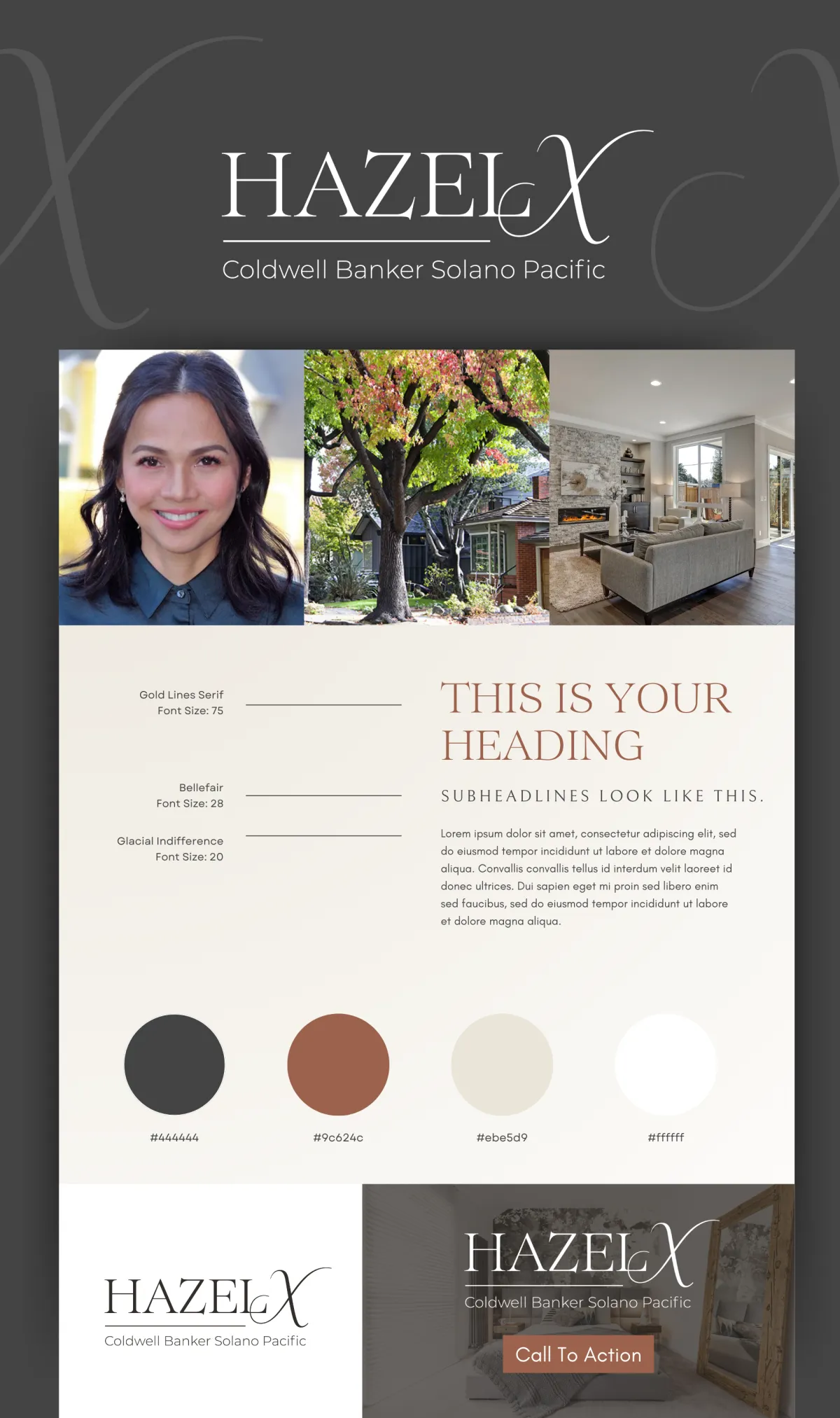 Hazel X Coldwell Banker Solano Pacific Branding Guidelines