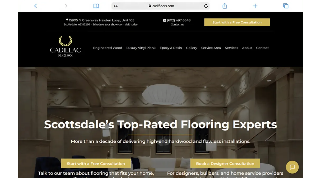 Cadillac Floor - Website