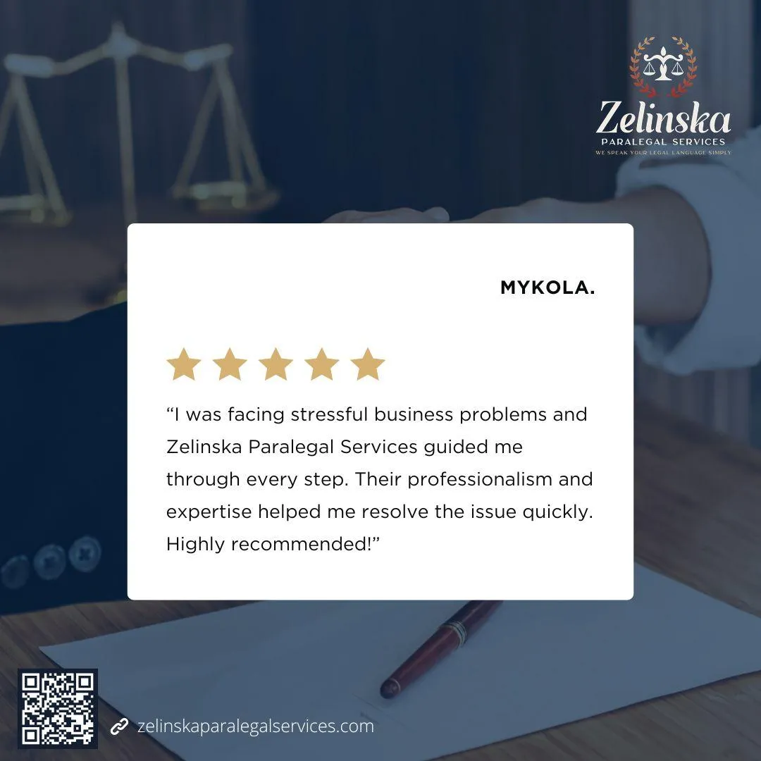 Zelinska Paralegal Services - Social Media Post 2