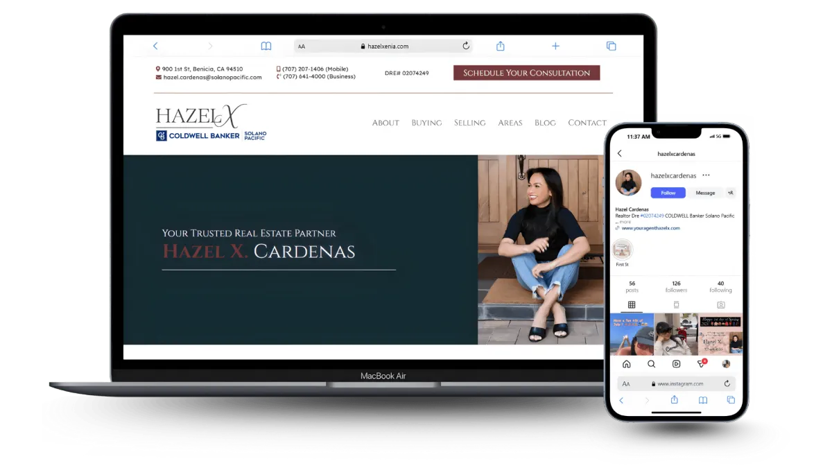 Hazel X Cardenas Real Estate - Website & Social Media