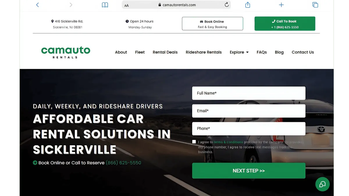 Camauto  - Website