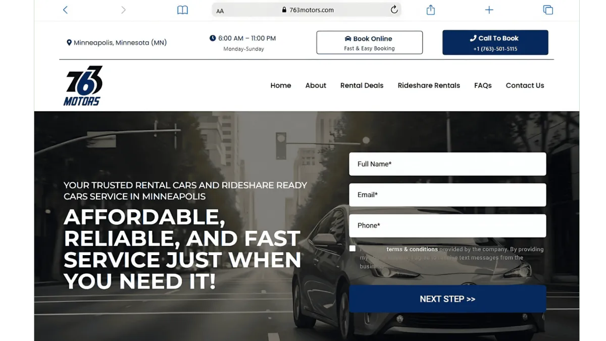 763 motors  - Website