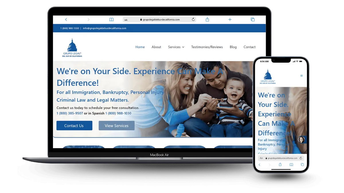 Grupo Legal Del Sur De California - Website 