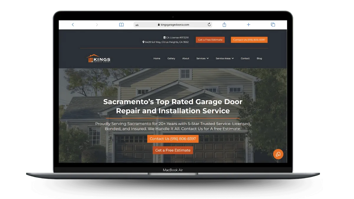 Kings Garage Door Website