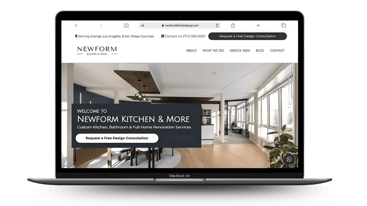 Newform Kitchen & More Website
