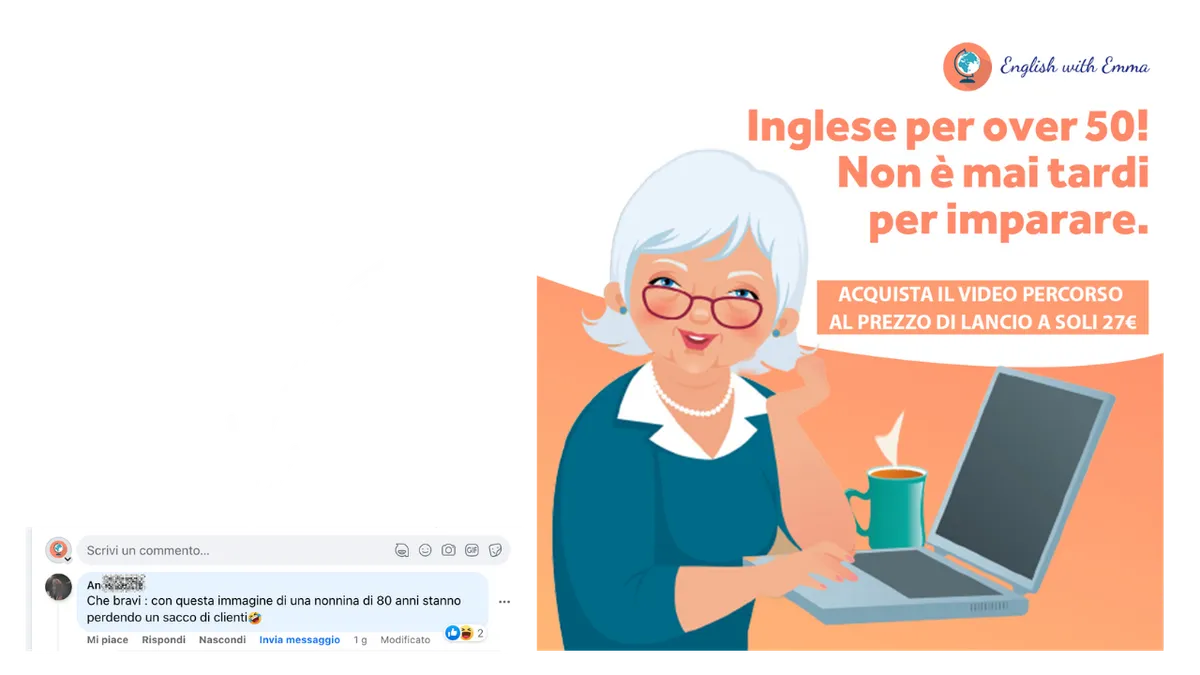 Creatività English with Emma - Esempio di contenuto che genera engagement