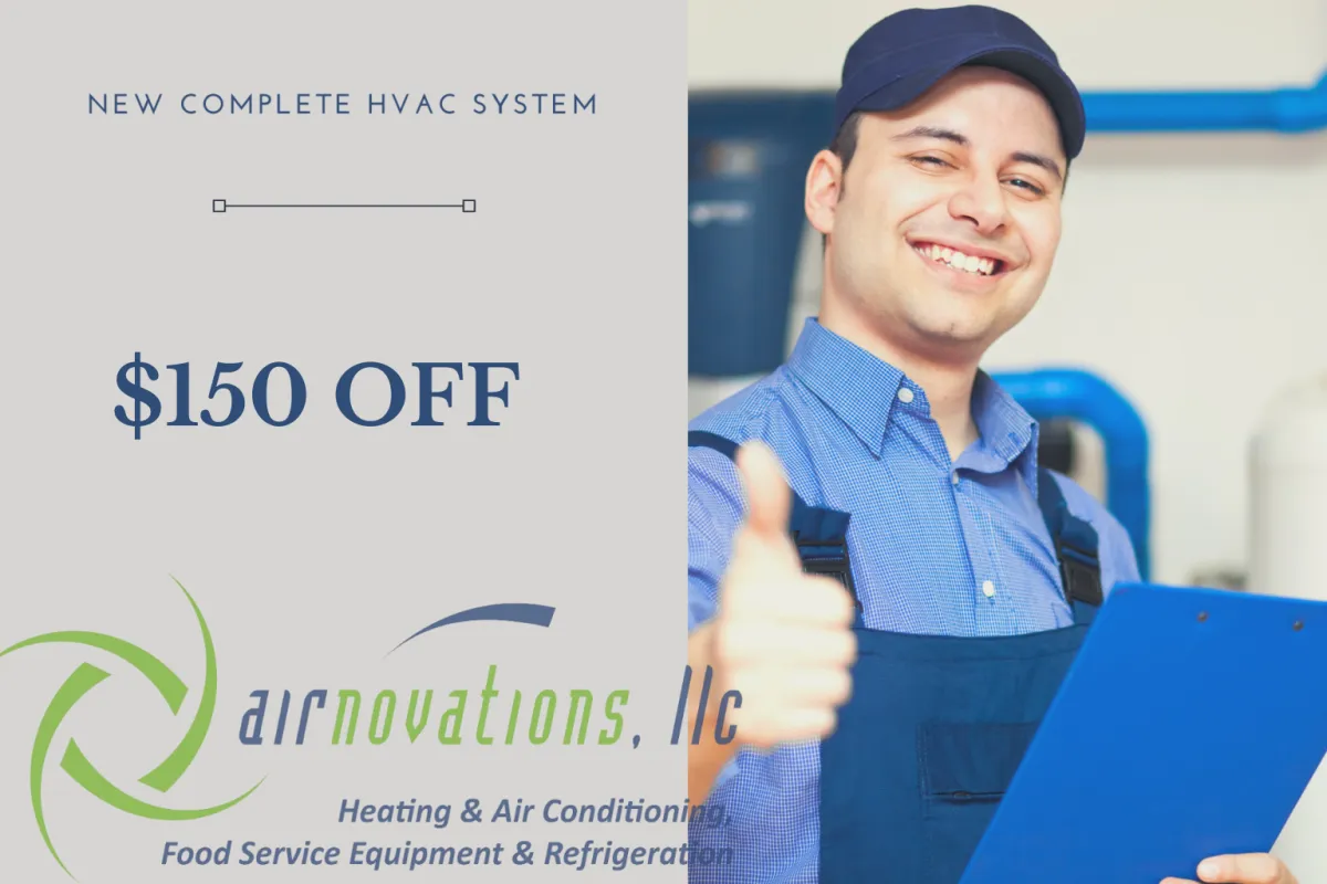 150 OFF Coupon - New HVAC system