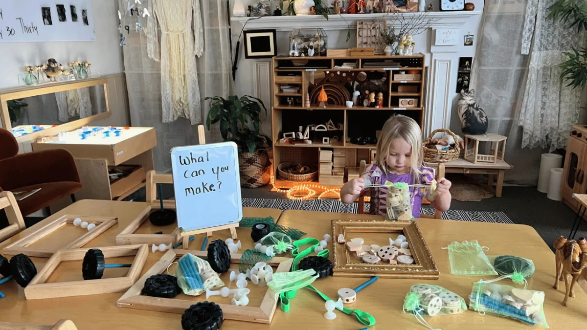 inside calm home childcare space