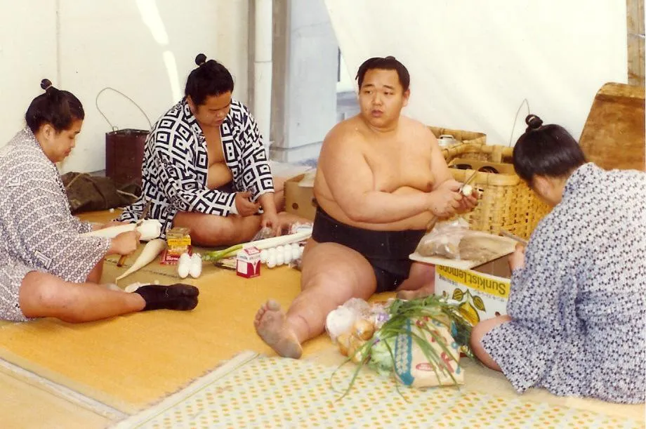 sumo wrestler sushi chef