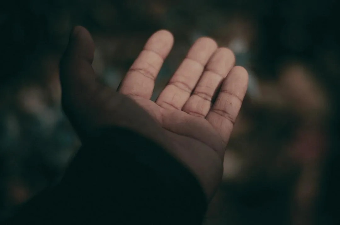 hand in the light