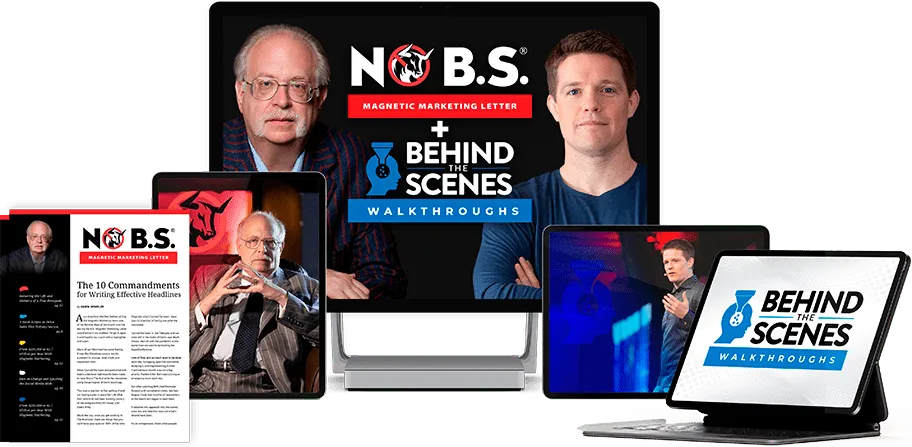 No B.S. + Behind The Scenes Newsletters