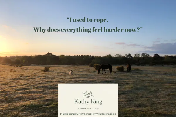 I used to cope. Why does everything feel harder now?