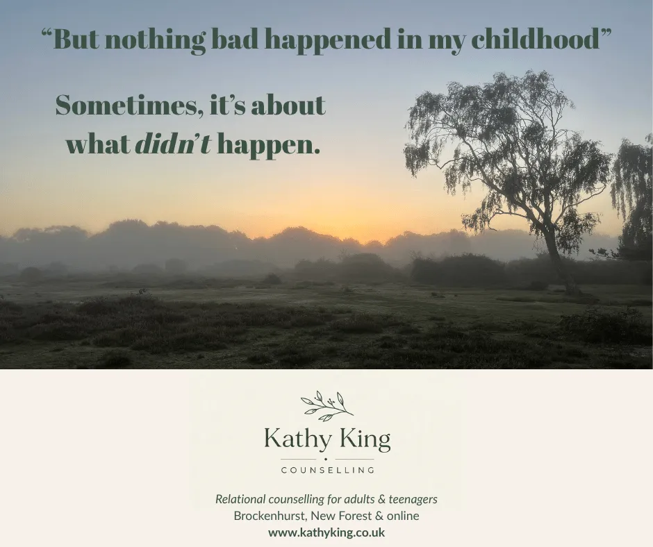 Nothing bad happened in my childhood - so why am I struggling?
