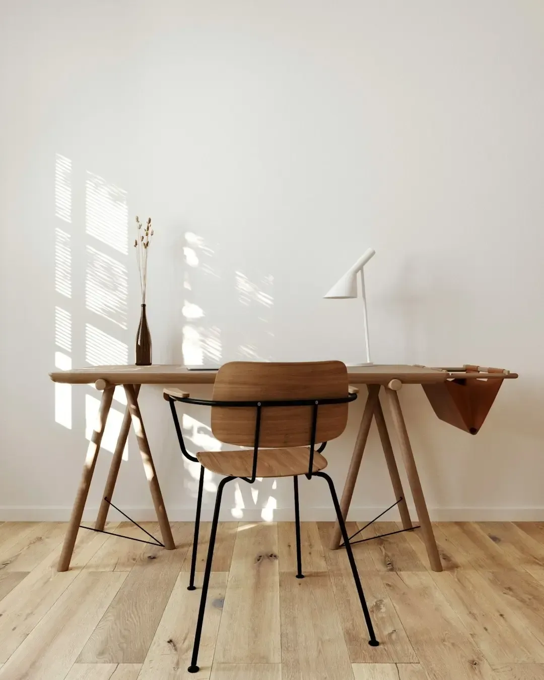 Minimalist creative direction and visual branding studio workspace in New Fairfield CT