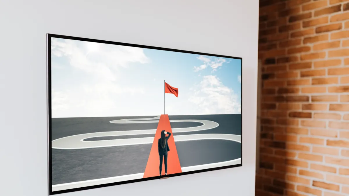 black flat screen computer monitor