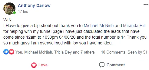 image of testimonial