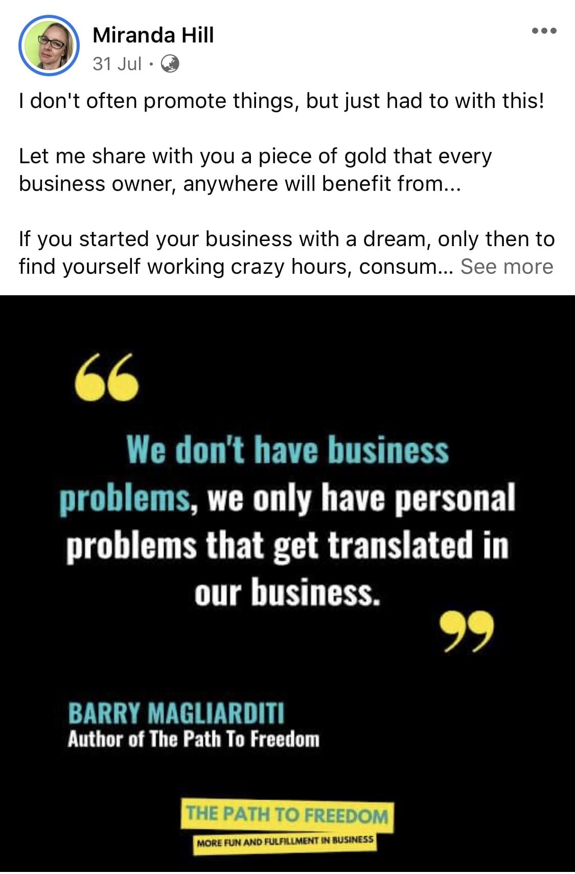 image of testimonial