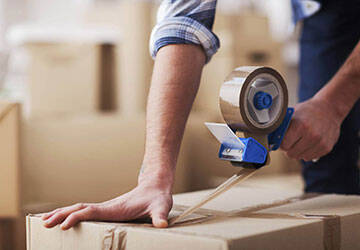 A black case with musical equipment inside