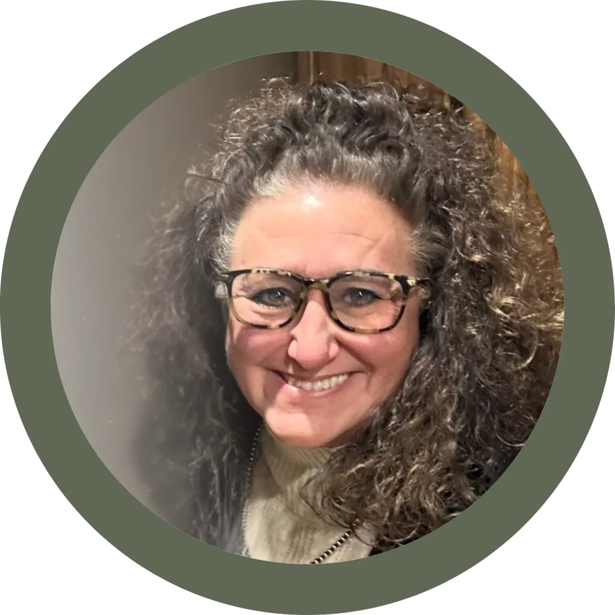 Michelle, owner of Kiowa Roots Designs, specializing in engraved wood gifts, personalized signs, and rustic home decor with a touch of faith and sass..