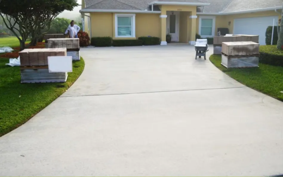 St. Augustine Concrete Pros builds and installs driveways.