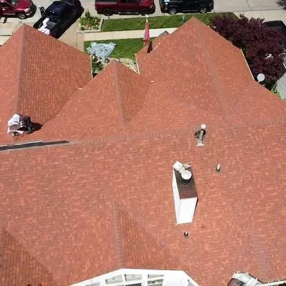 emergency roof repairing in progress
