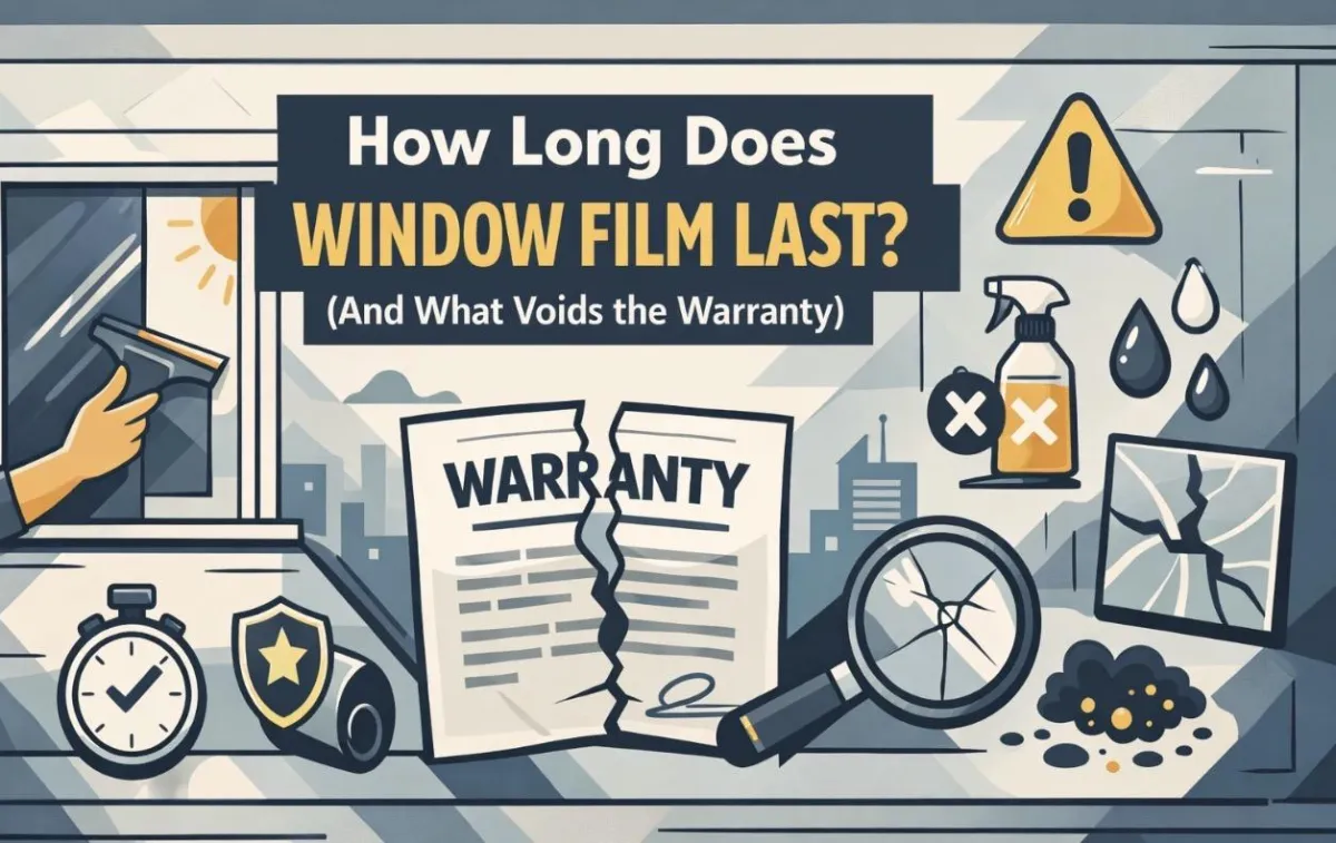 How long does window film last and what voids the warranty 