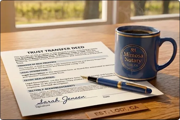 Documents Needed for a Deed Notarization (San Joaquin County Guide)