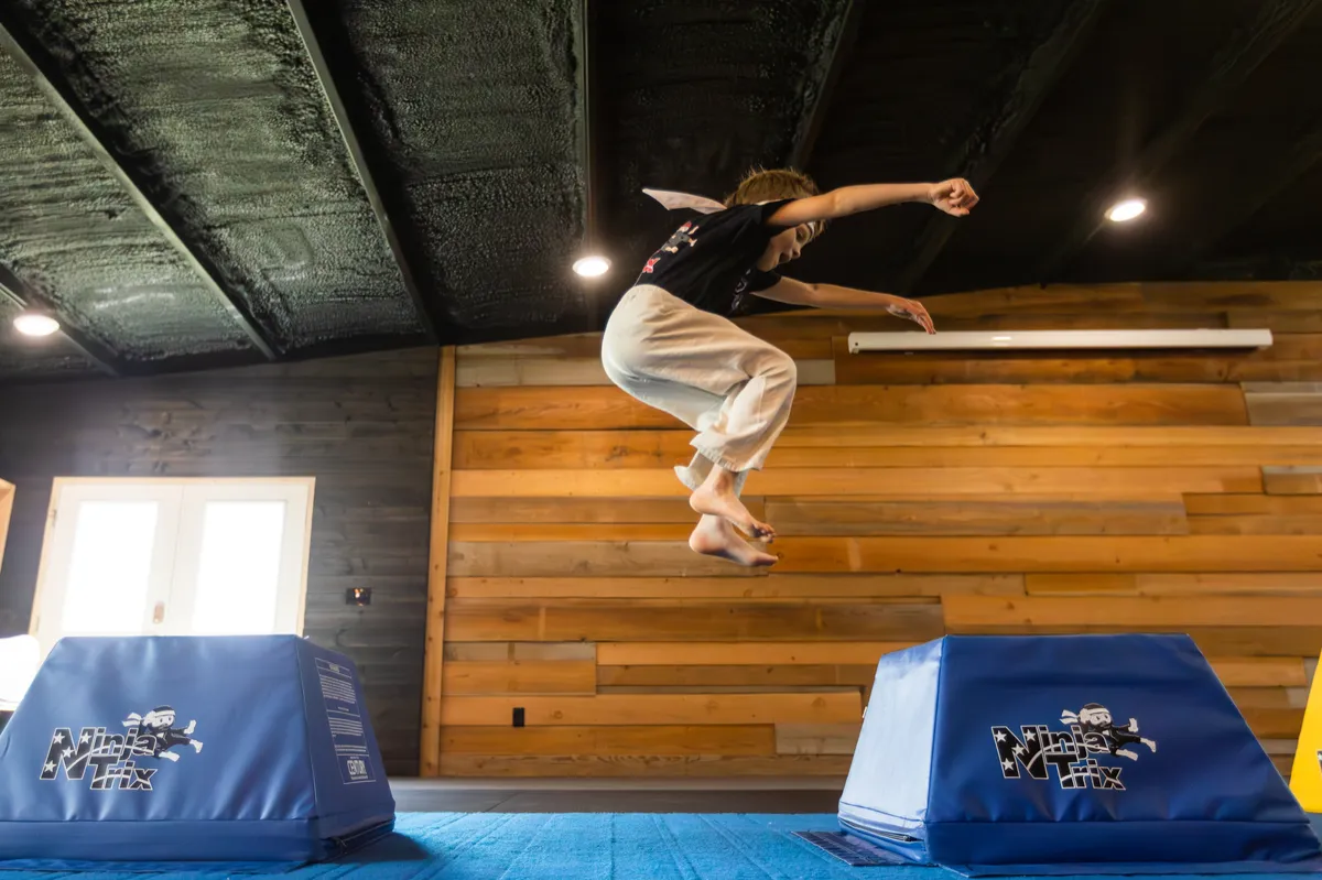 Ninja Trix student jumping