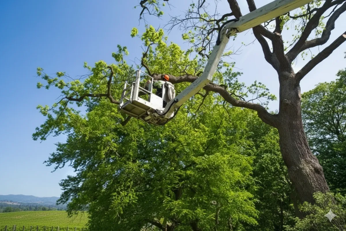 tree trimming using truck