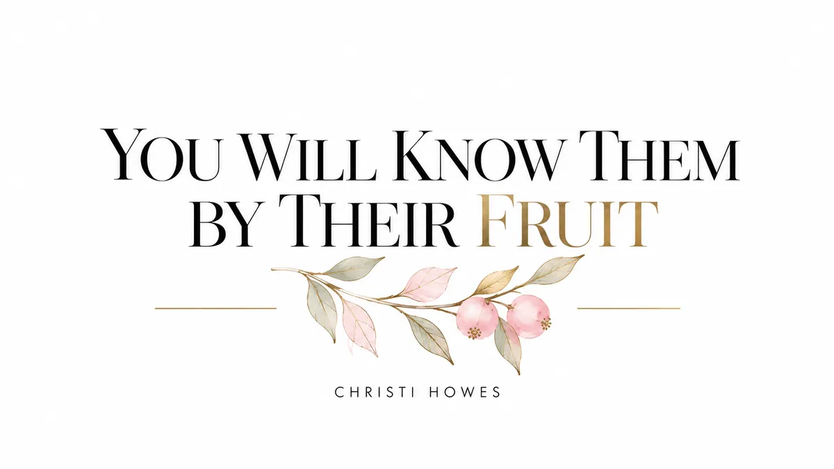 You Will Know Them by Their Fruit: When Church Leadership Becomes Spiritual Manipulation