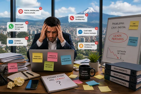  Cómo Eliminar el Caos Digital en tu Inmobiliaria en Quito