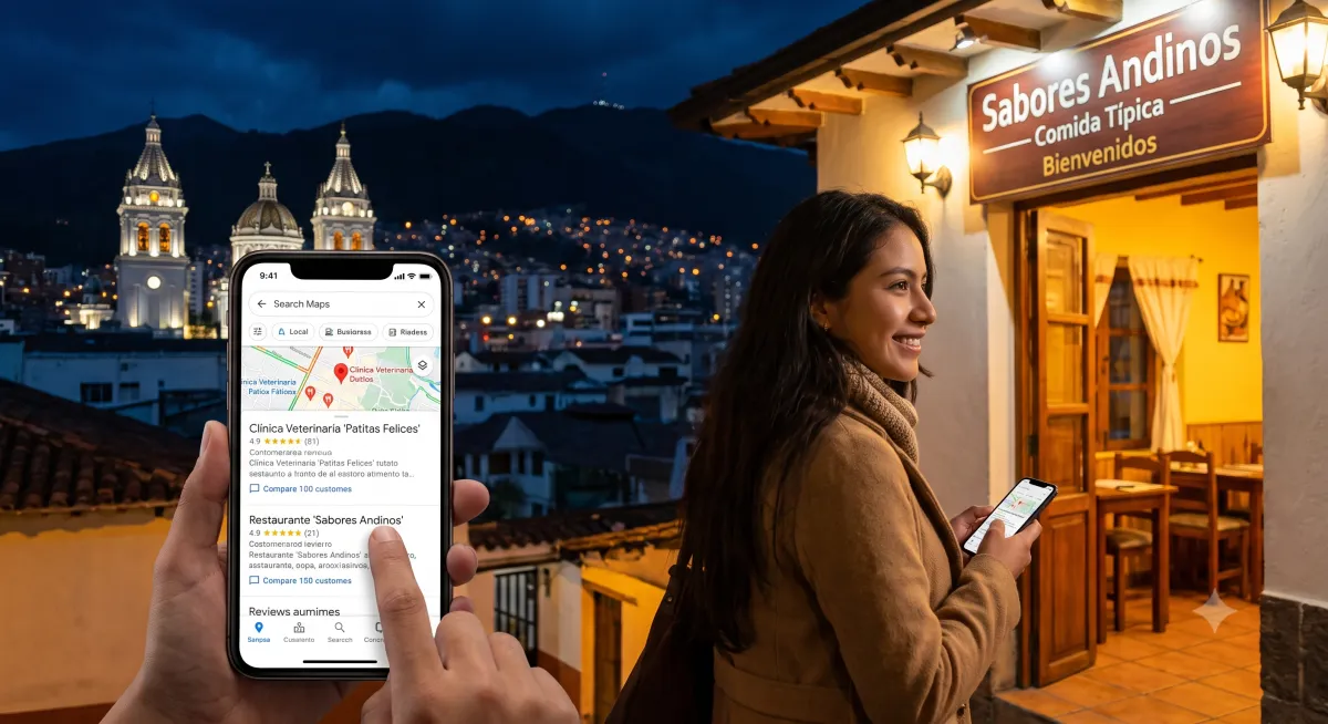 Cómo consiguen más clientes los negocios locales en Ecuador con una presencia digital inteligente