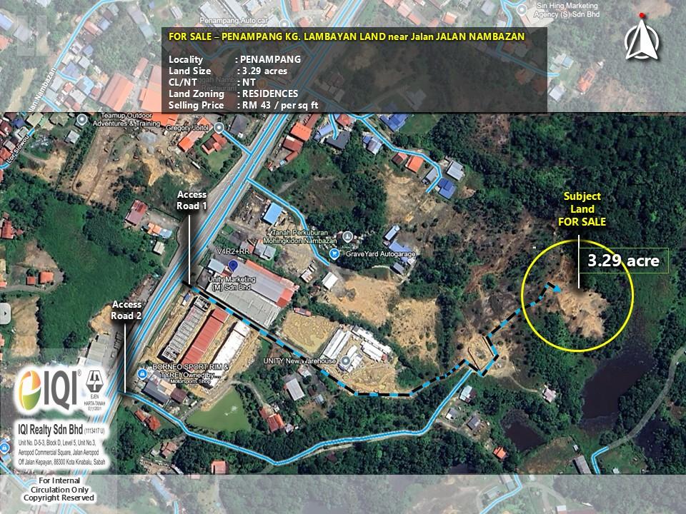 Penampang land for sale, Kg Nambazan land, land in Penampang Sabah, land near Kota Kinabalu, development land Penampang, NT Land Kota Kinabalu, hard ground land Penampang, build-ready land Penampang, 3.29 acre land Sabah, land for gated housing Penampang, land for school Penampang, land for eco-resort Penampang, landbanking Penampang, land for senior home Sabah, Sabah land investment, Penampang property investment, commercial land Penampang, real estate Penampang Sabah