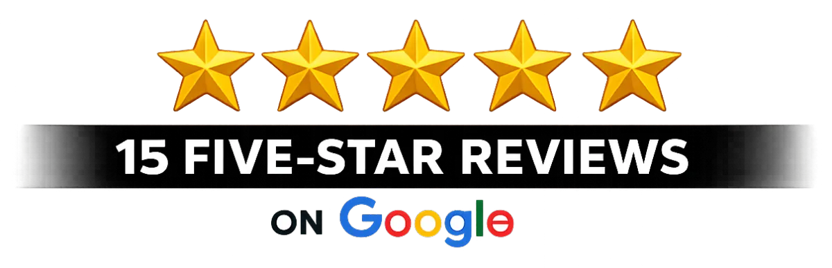 5 Star Reviews on Google