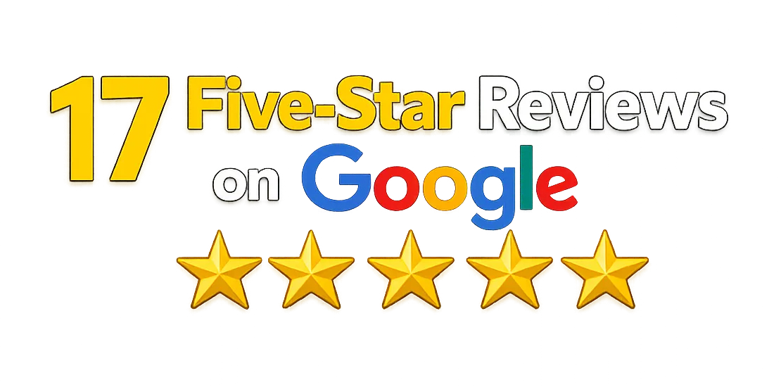 5 Star Reviews on Google