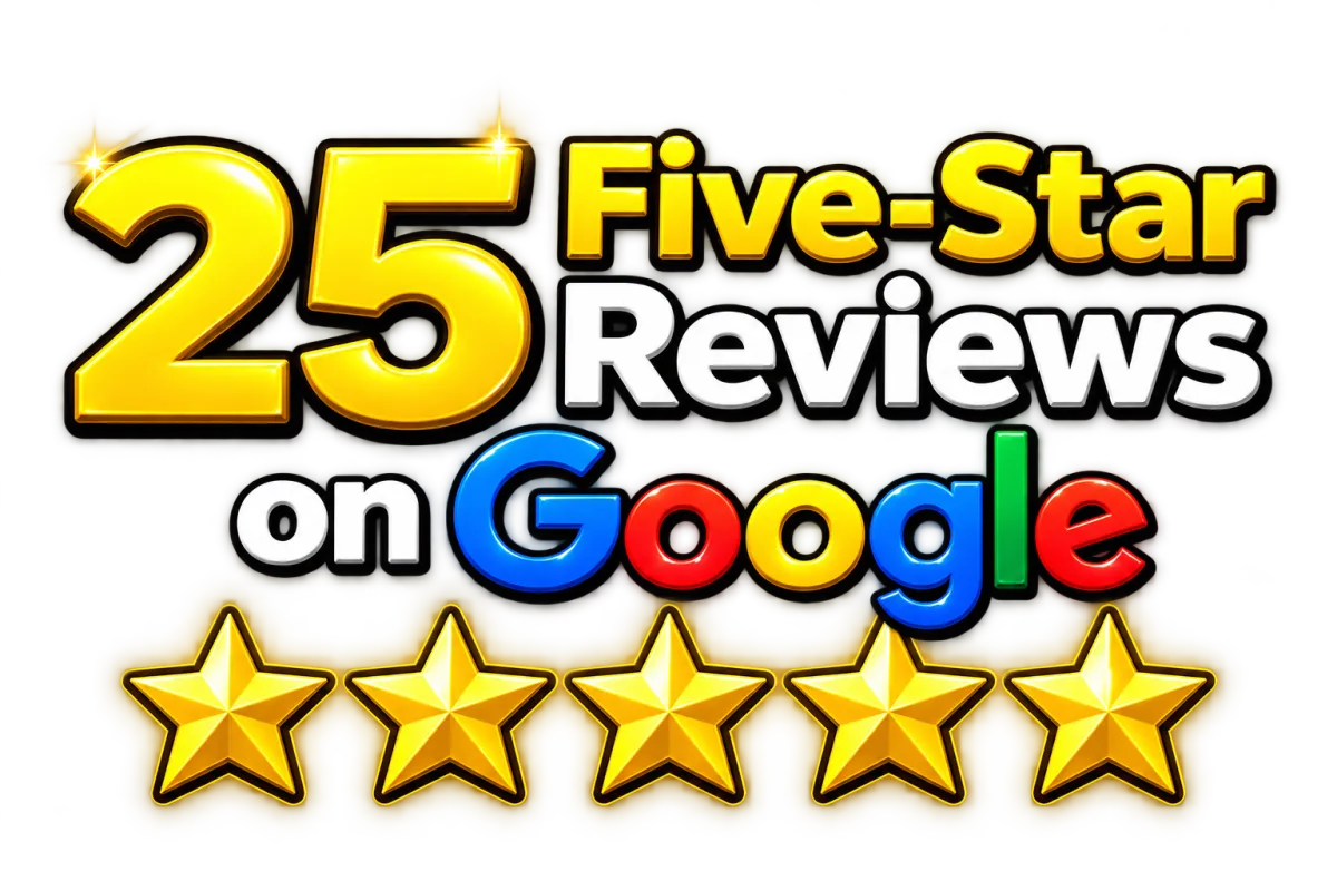 5 Star Reviews on Google