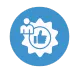 Icon symbolizing user-friendly learning with a badge, thumbs-up, and person icon, representing easy understanding and application