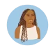 Illustration of Maya, a business consultant, who successfully built positive habits and increased productivity using the 2-Minute Mindset Makeover Journal