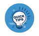 Icon of a lightbulb with "QUICK TIPS" inside, symbolizing practical advice and pro tips for career and business success
