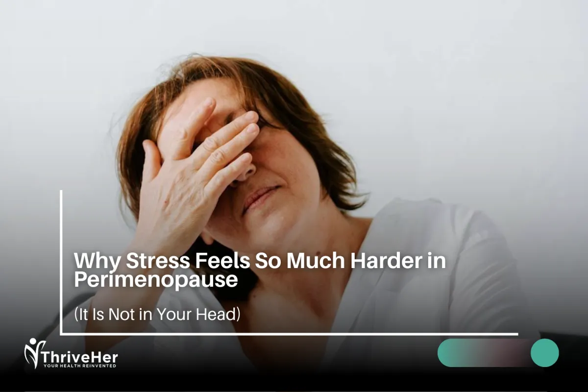A stressed woman