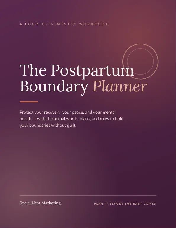 The Postpartum Boundary Planner Mockup