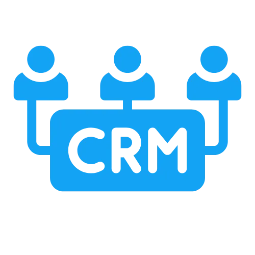 CRM icon – customer relationship management system